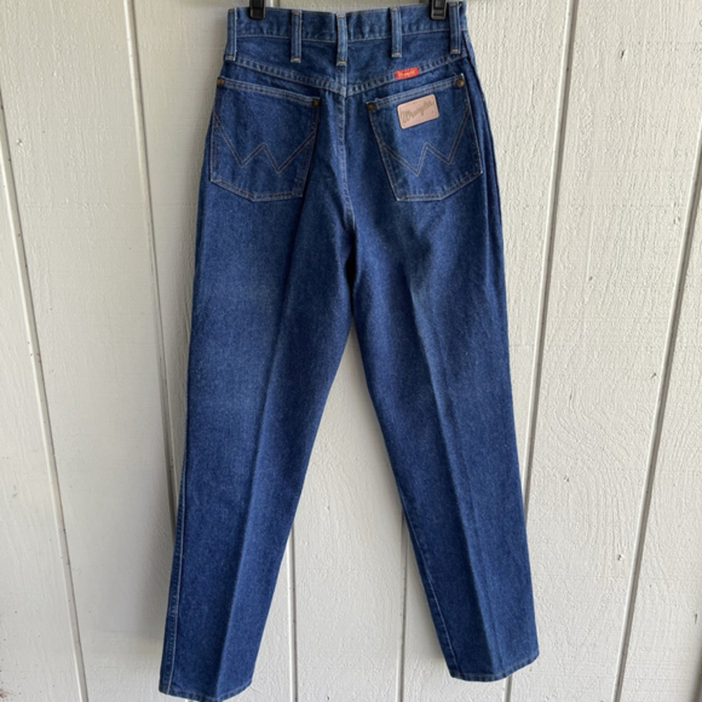 Wrangler Women’s 7/8 Vintage 90s‎ Made in USA Blue Jeans Cowboy Cut Original Fit